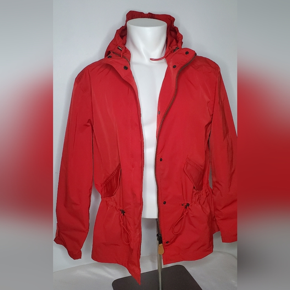 Coach Hooded Size L Red Jacket - Utility Jacker